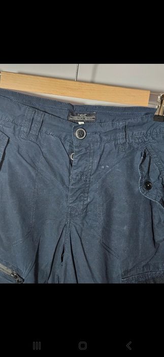 Stylowe granatowe szorty męskie cargo NEXT  roz. 32  must-have na lato