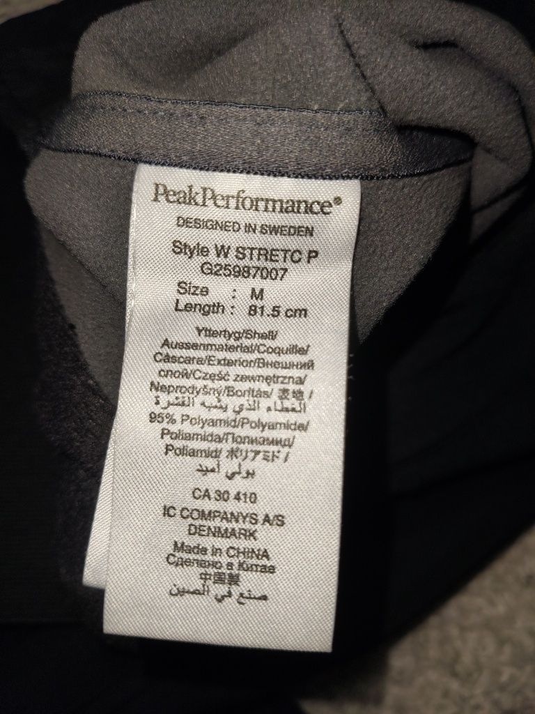 Spodnie damskie Peak Performance Stretch Pants narciarskie skitour