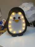 Lampka dekoracyjna dziecięca led pingwin