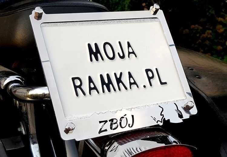 Ramka motocykla do tablicy na motocykl CHOPPER Cruiser Trike Harley