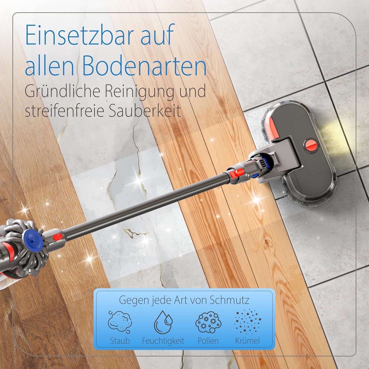 Mop dyson nasadka a mopa V7, V8, V10, V11, V15. 6 mopów w zestawie