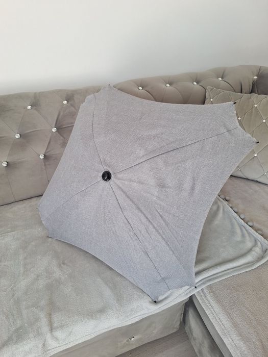 Parasolka parasoleczka junama diamond siwa szara uniwersalna