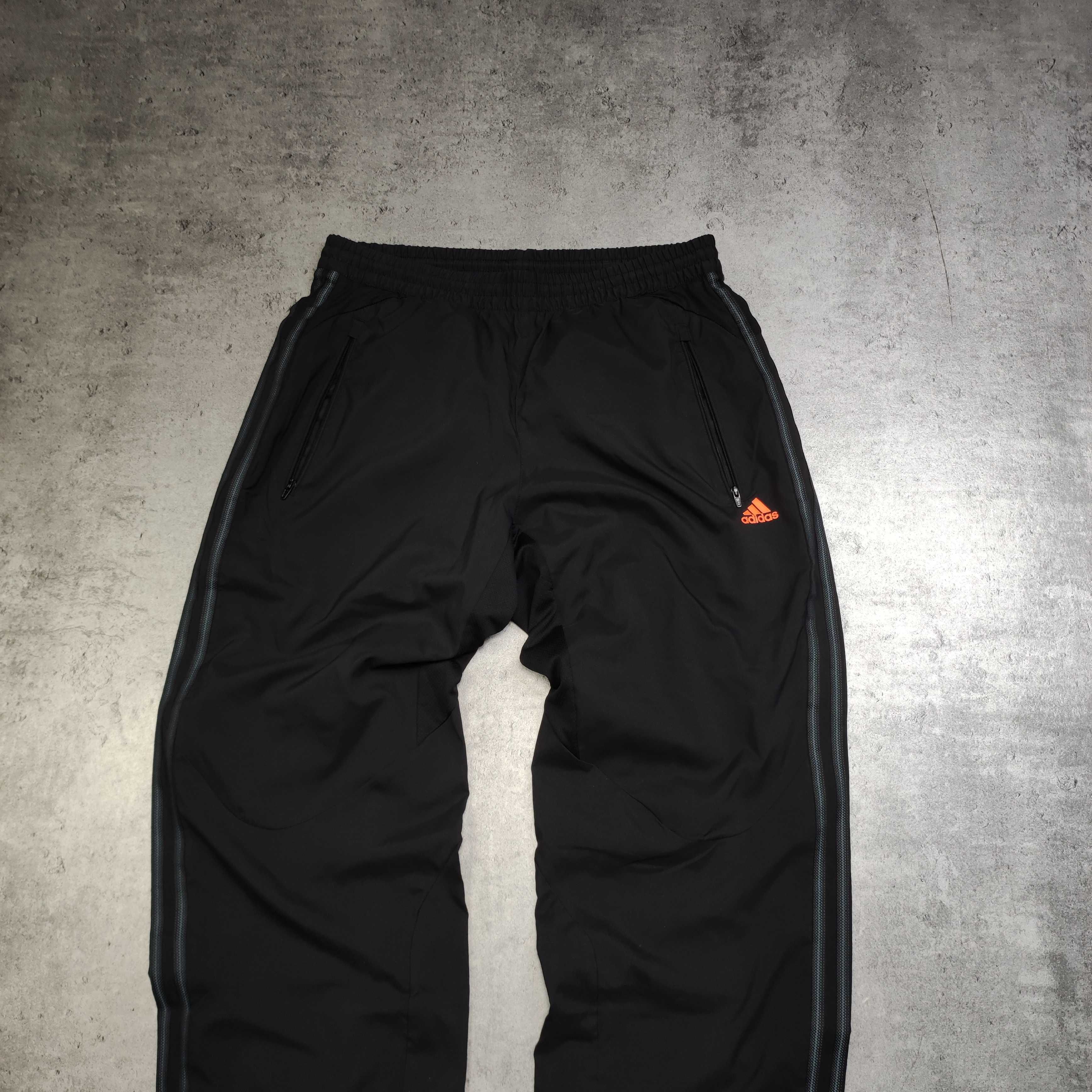 MĘSKIE Dresy Sportowe Spodnie Trekking 3 Paski Kieszenie Adidas Logo