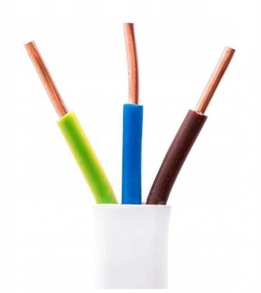 Przewód Płaski Elektryczny Instalacyjny YDYp NKT 3x2,5 50m - OKAZJA