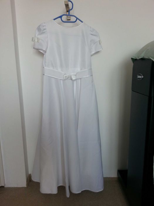 sukienka biała komunijna dla dziewczynki