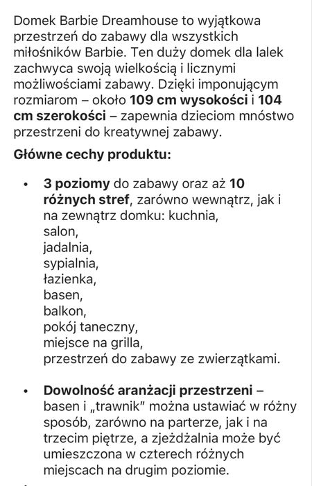 Barbie dreamhouse willa z basenem