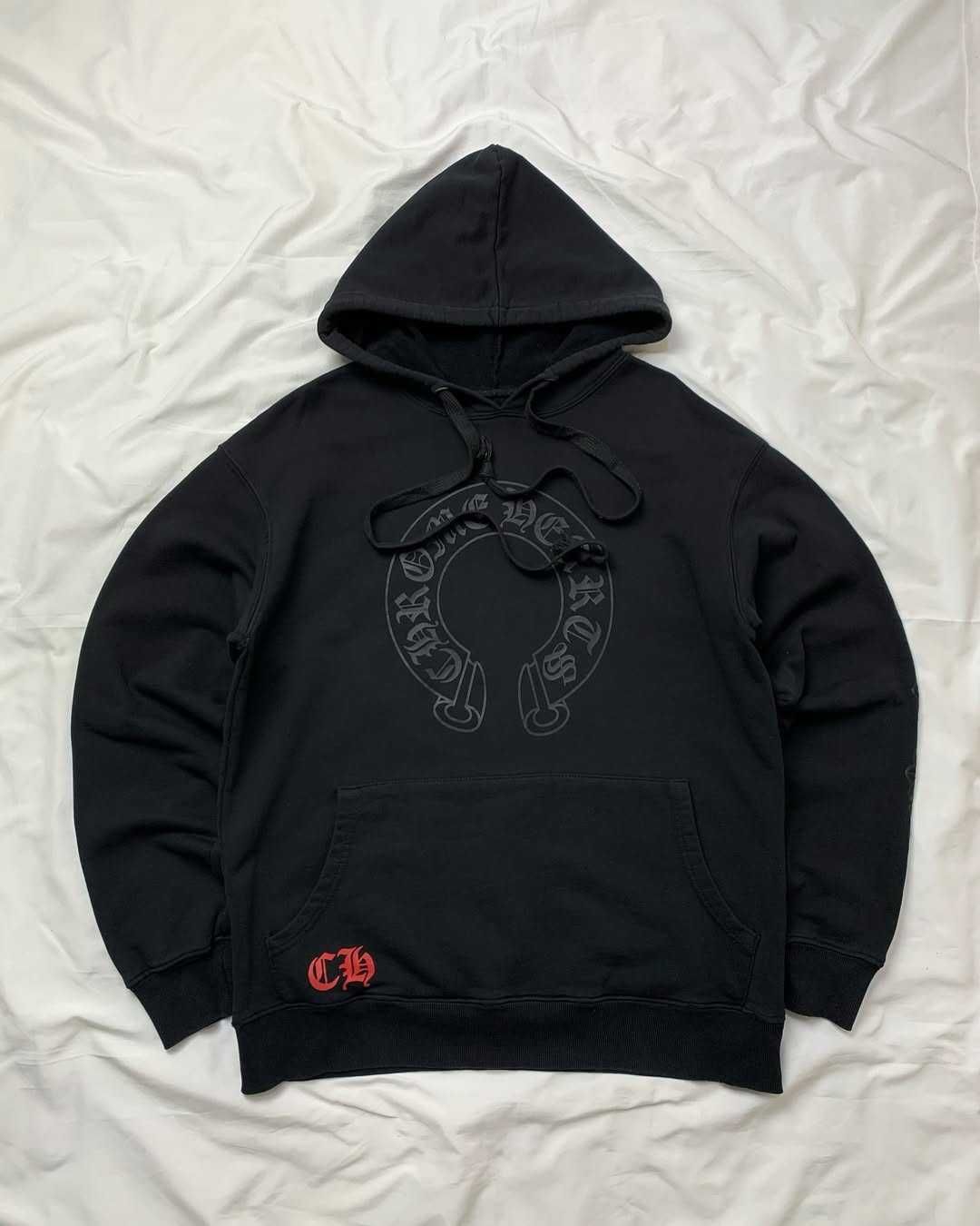 худи черный chrome hearts