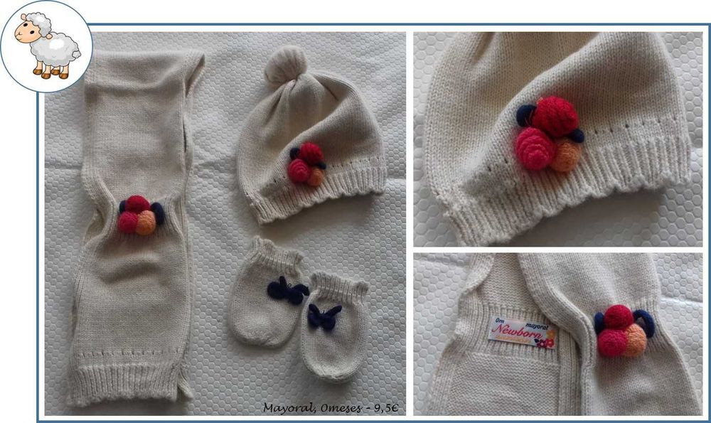 0-6 Meses,Menina, Outono/ Inverno - vários artigos
