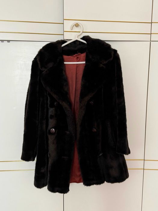 Futro sztuczne Vintage brazowe Astraka