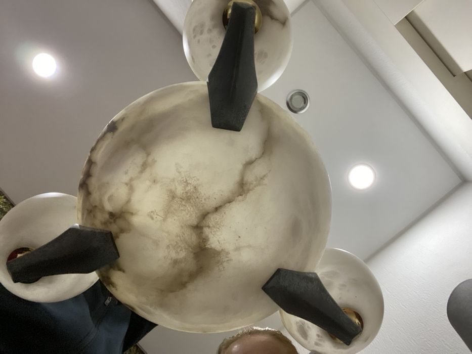 Candeeiro teto alabastro - bx preco