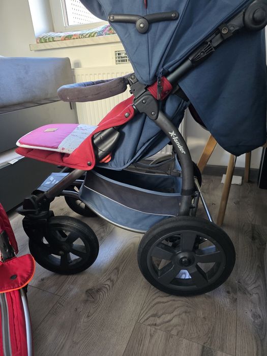 Wózek xlander xa kolor granatowo bordowy