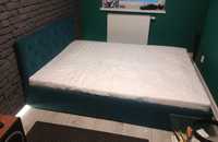 Łóżko tapicerowane 140x190, Materac, używane miesiąc jak nowe