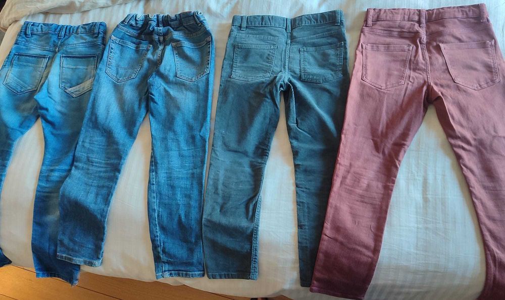 Kit 4 calças menino 7/8 anos