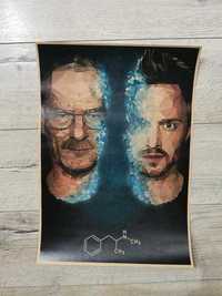 Plakat filmowy Breaking Bad Heisenberg i Jesse