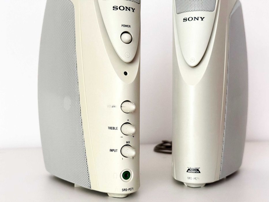 SONY SRS-PC71 stare głośniki komputerowe retro