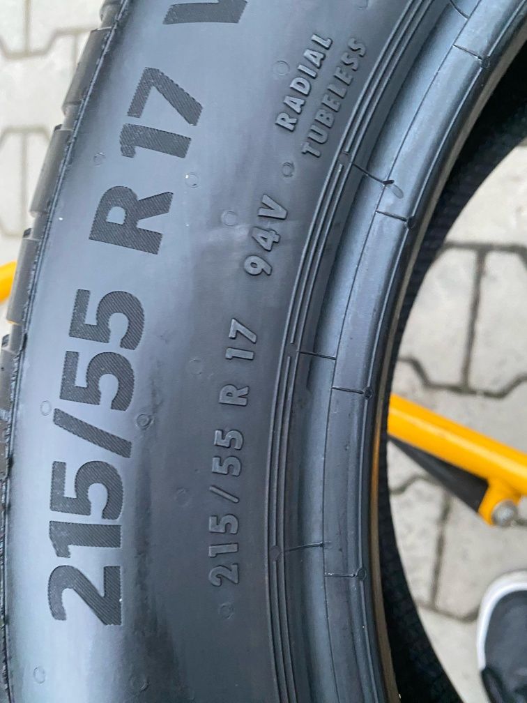 Opony letnie NOWE demontaż 17 cali 215/55/17 CONTINENTAL
