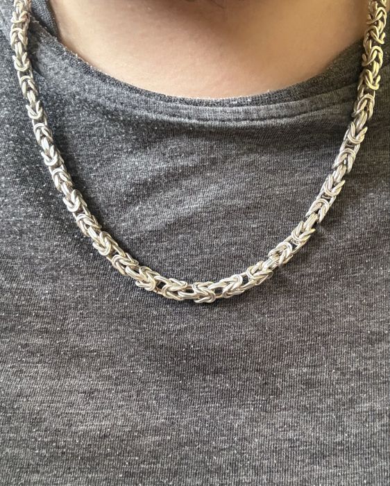 Łańcuszek splot królewski 5mm 925