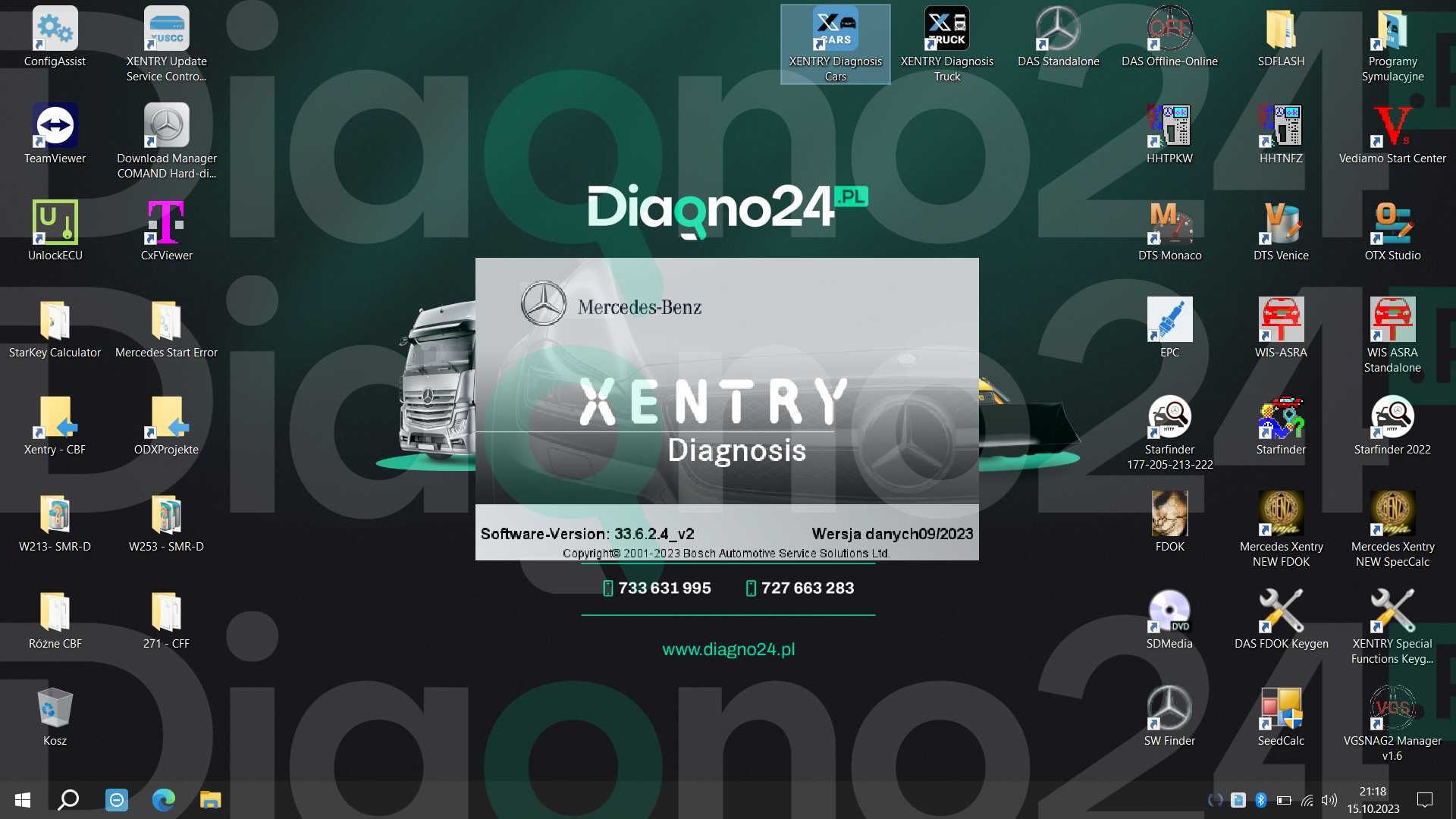 Przygotowany dysk 2309 SSD 1TB GB SSD MB Star Xentry DAS C4 C6 M6 DoIP