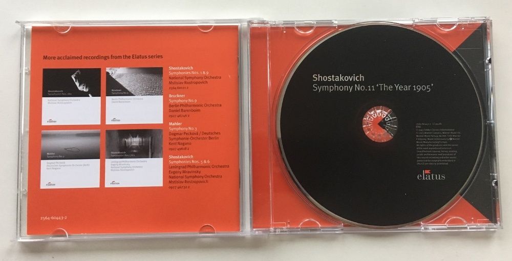 Shostakovich. Symphony No.11. Rostropovich. Фирм CD. Germany