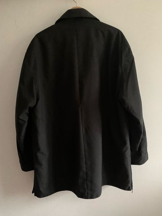 Czarna elegancka kurtka prosta męska 42 XL