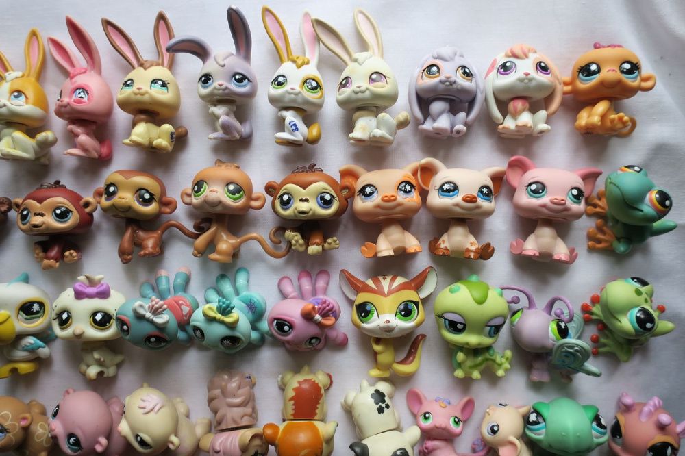 Figurki Littlest Pet Shop króliczek małpka żółwik ważka pszczoła