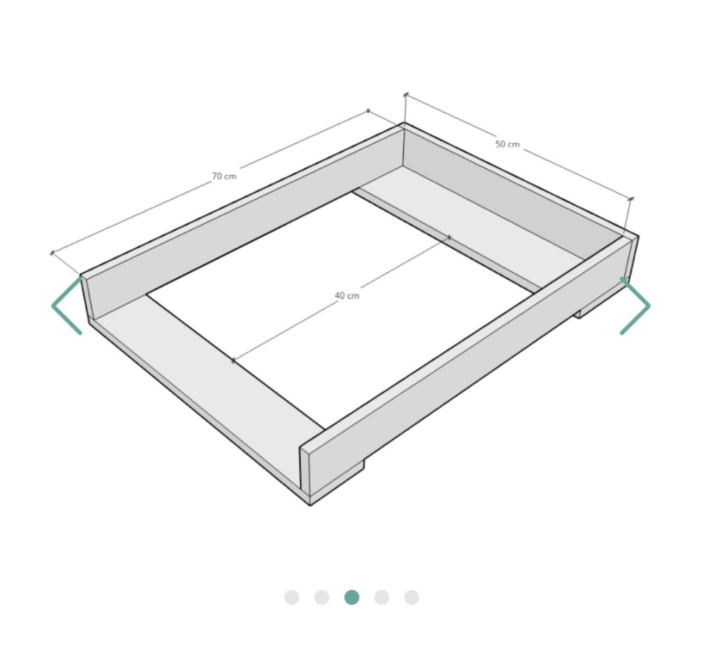 Nakładka do przewijania na komodę 40 cm