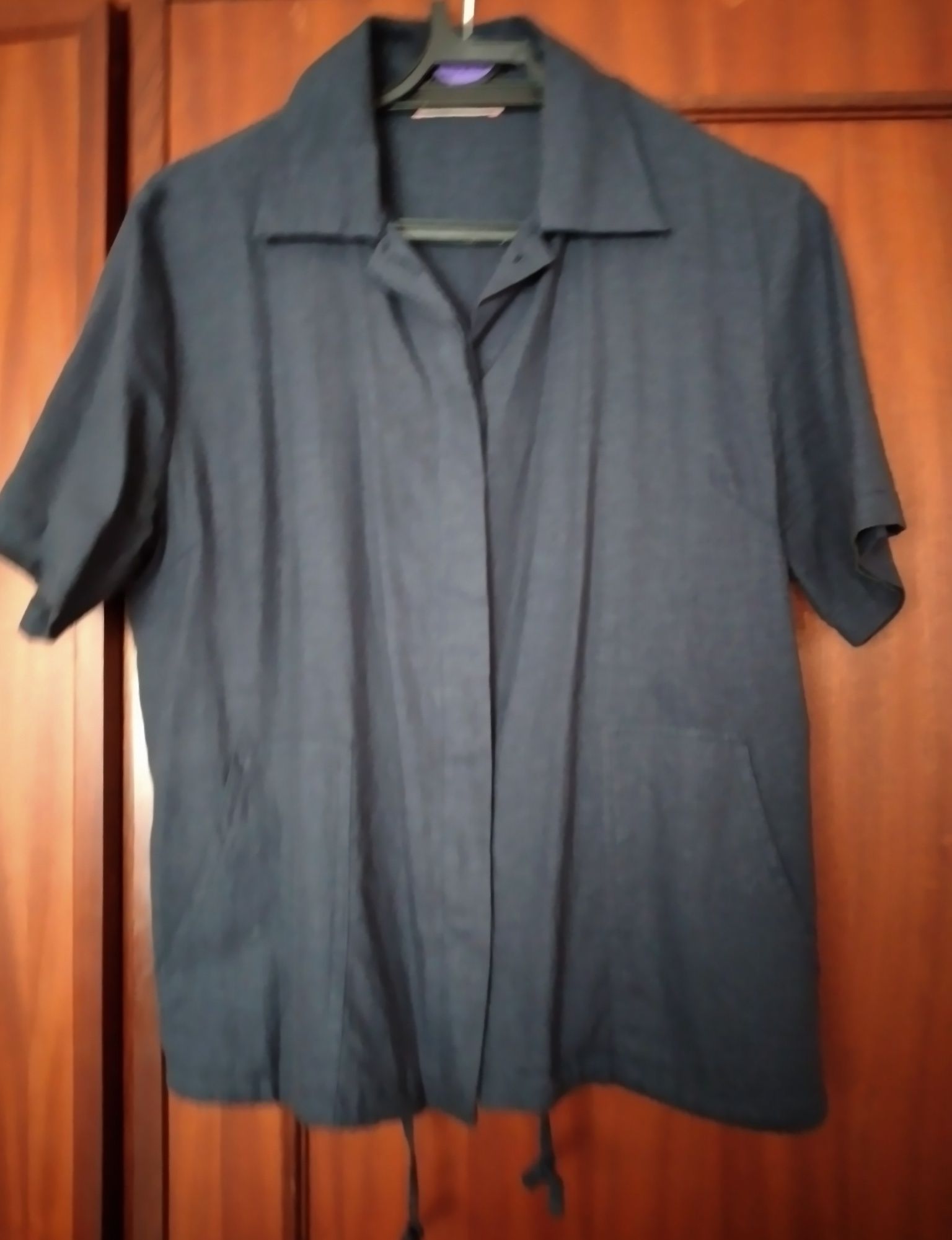 Blusa com linho, tamanho L