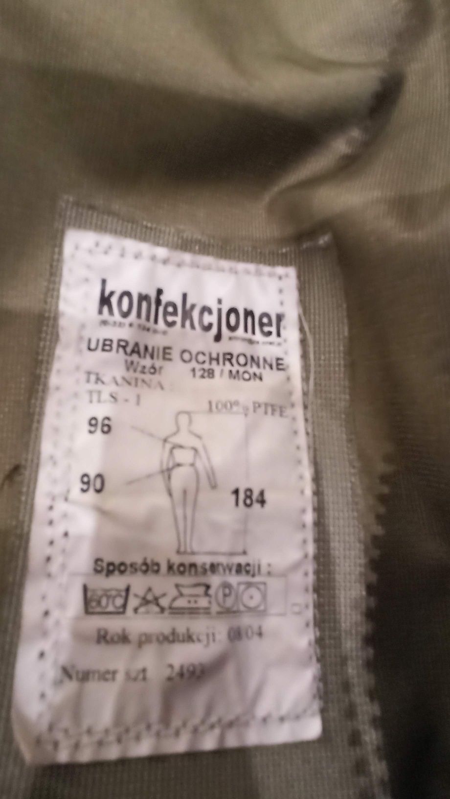 Ubranie ochronne wz. 128/mon, konfekcjoner, kurtka, goretex