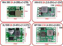 DC-DC  Mini360  HW-613  MP1584  XL1509  Mini560 pro Зниження напруги