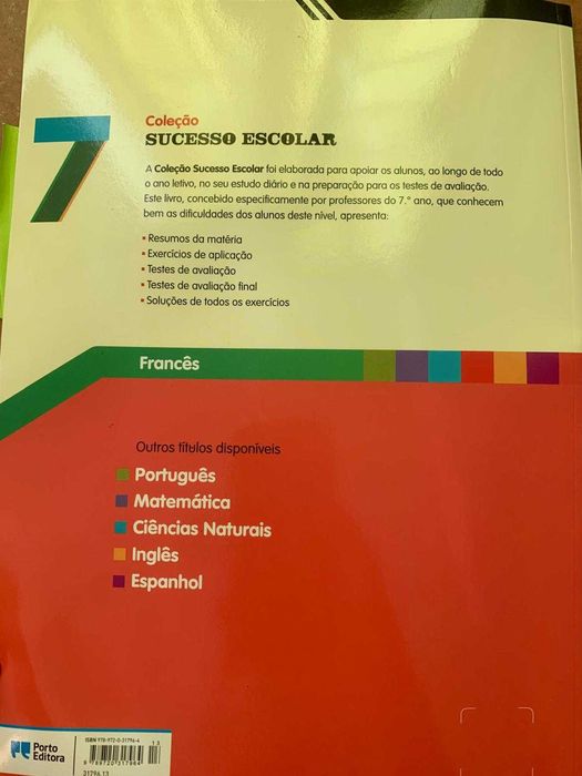 Livro de apoio francês 7