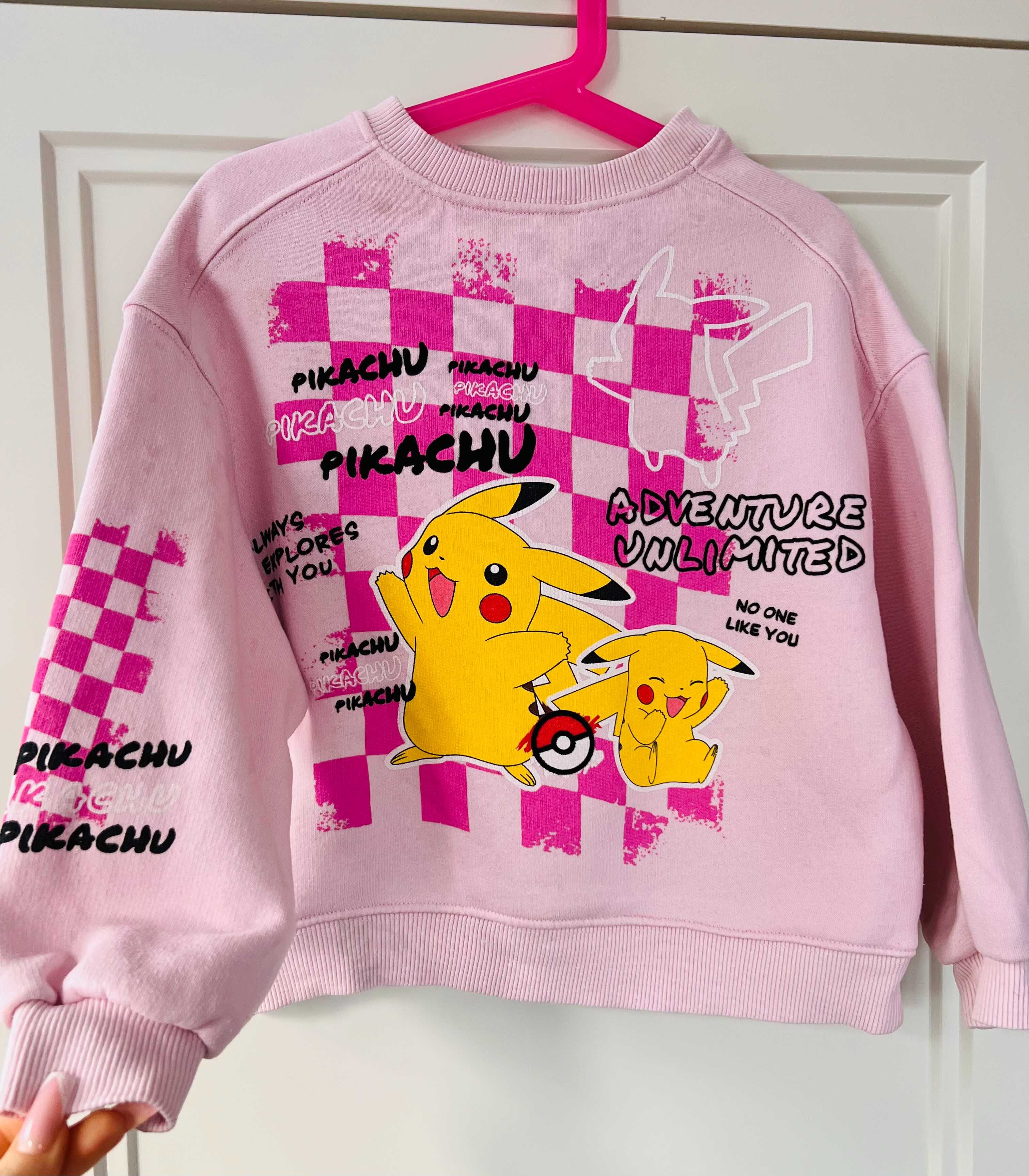 ZARA Bluza dziewczęca z motywem PIKACHU POKÉMON NINTENDO 122cm (7lat)