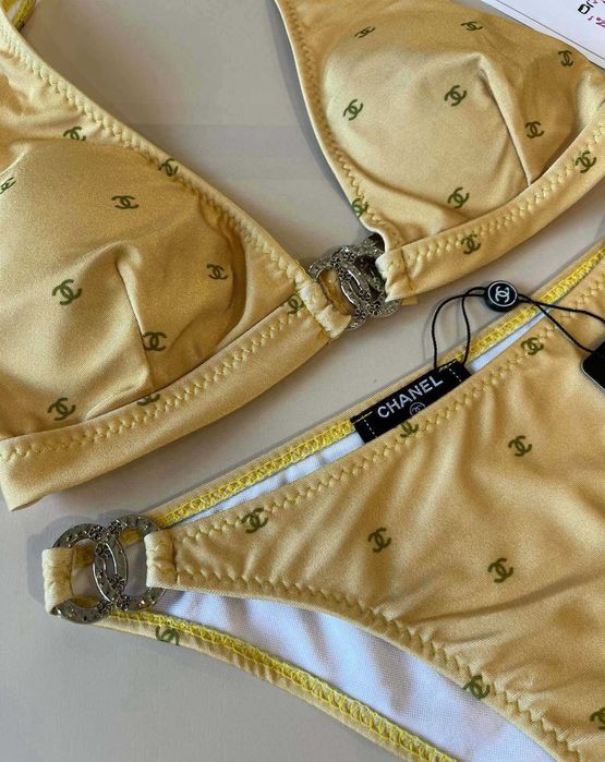 Chanel Bikini Złoty strój kąpielowy