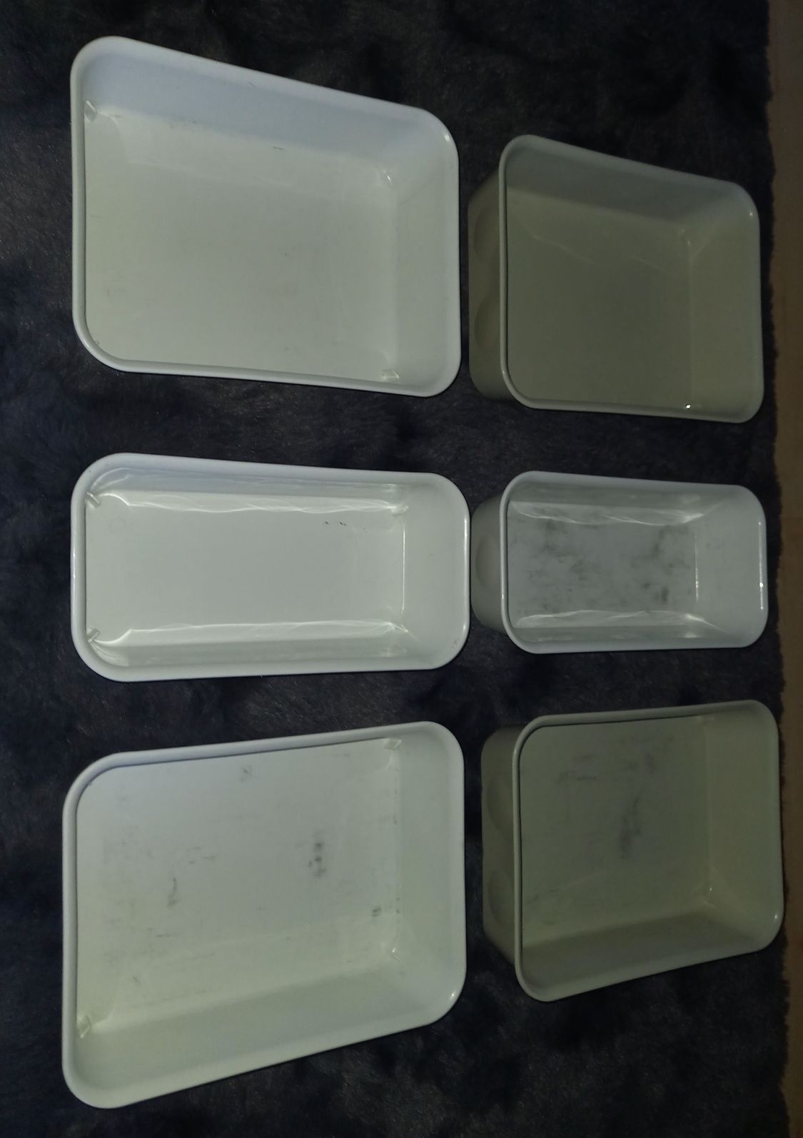 Regał 2x2 Kallax + kontenerek na kółkach Ikea Alex + wkłady