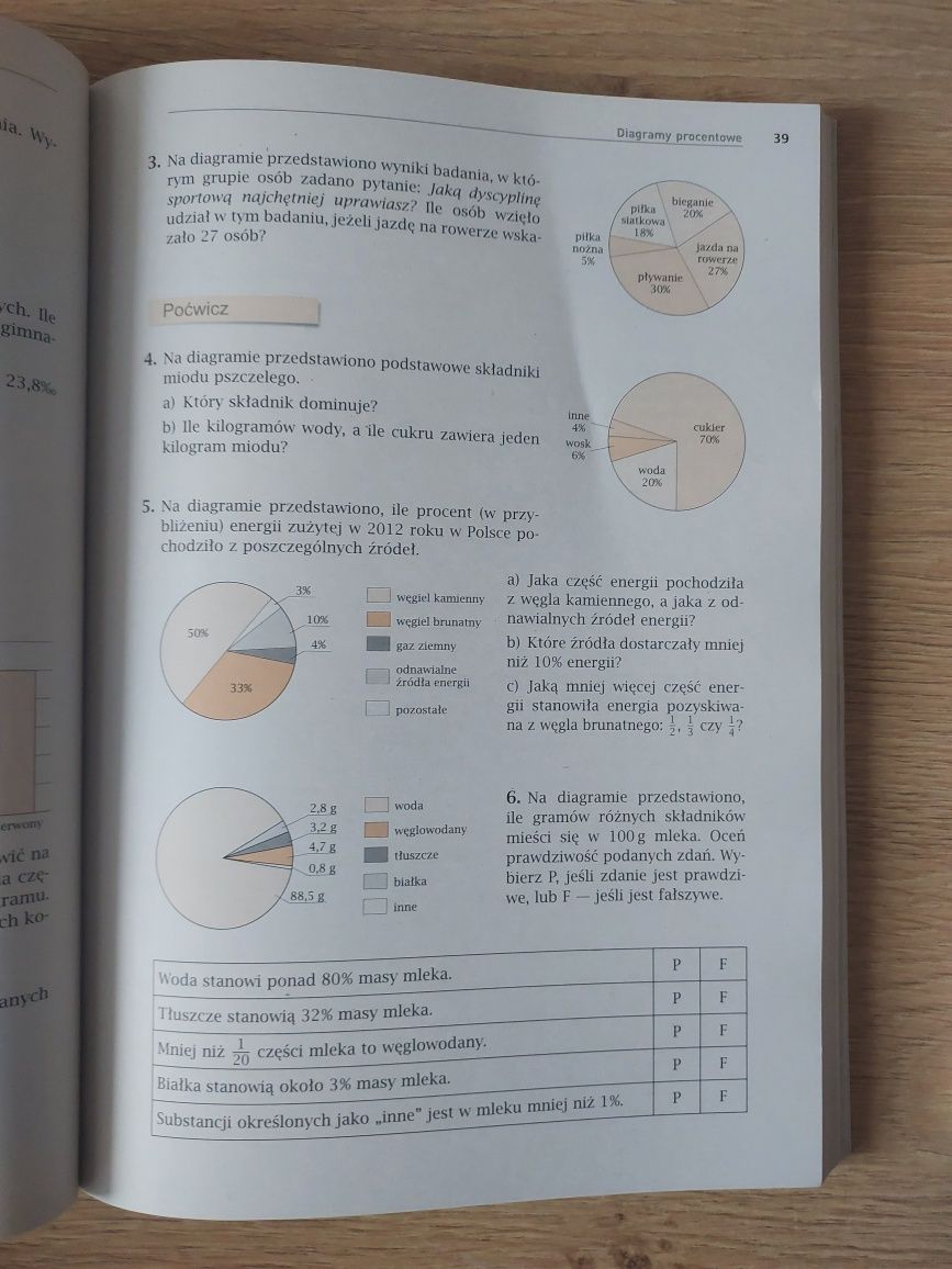 Zbiory zadań z matematyki klasa 7 i  ćwiczenia z fizyki klasa 7