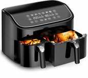 Frytkownica beztłuszczowa Air Fryer 2850W 9L Dual Zone 6 programów A-