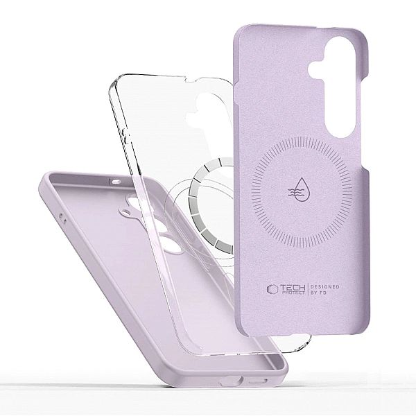 Etui Tech-Protect Liquid Silicone MagSafe na Samsung Galaxy S25 - fiol