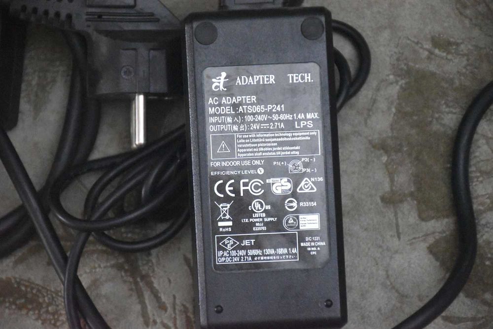 Блок живлення 24 В, 2.71 А, 65 Вт (від принтерів Марія)