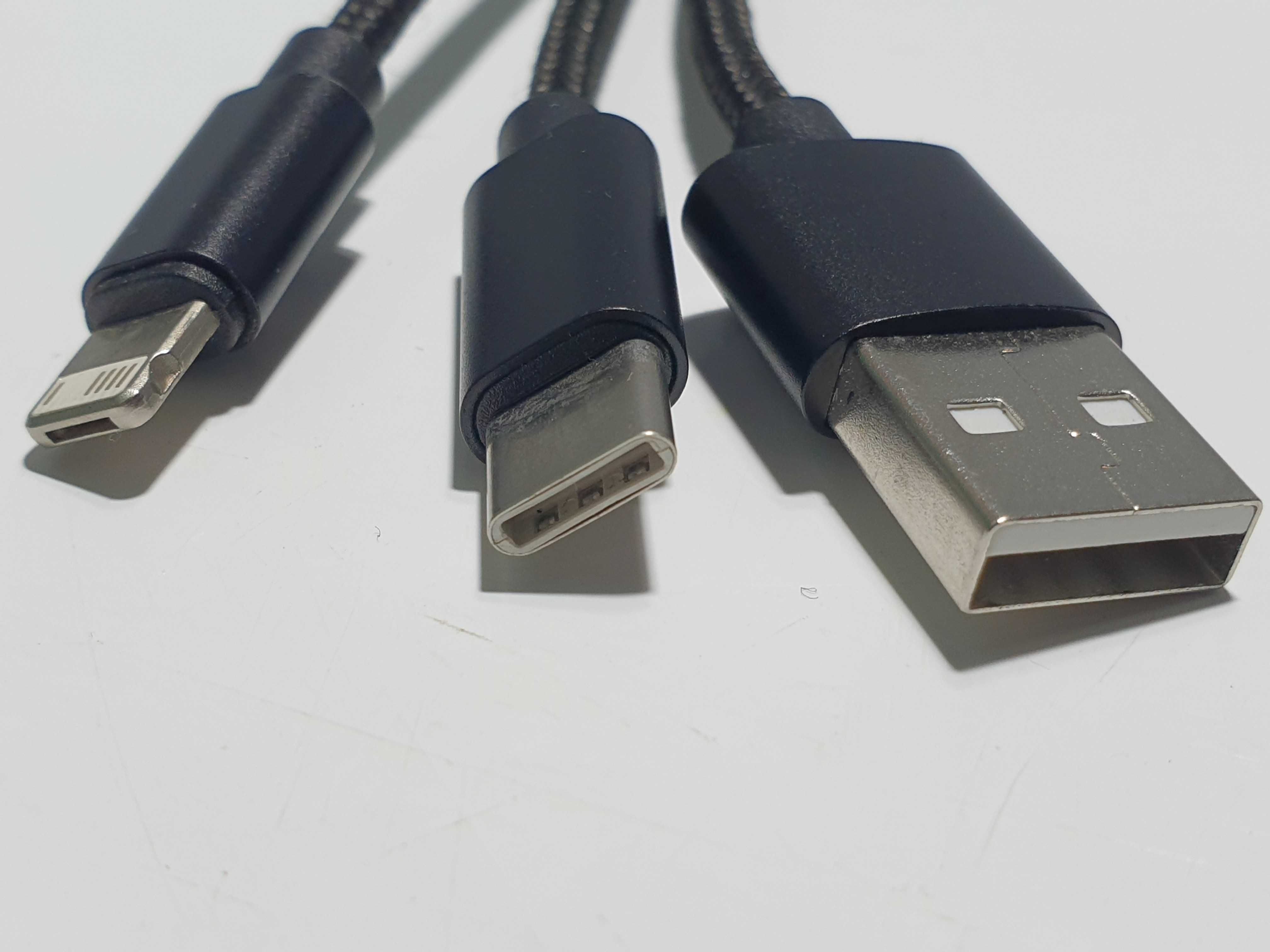 брелок 3-IN-1  usb /type c/ lightning/