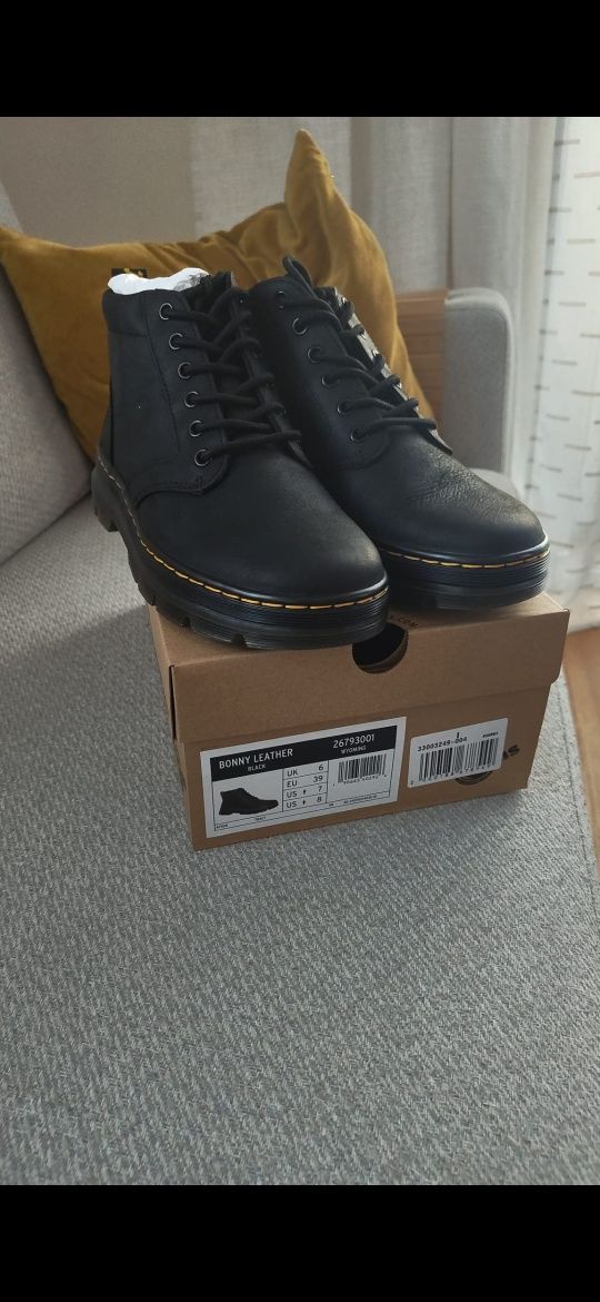 Buty botki trapery za kostkę dr. Martens bonny leather wyoming 39