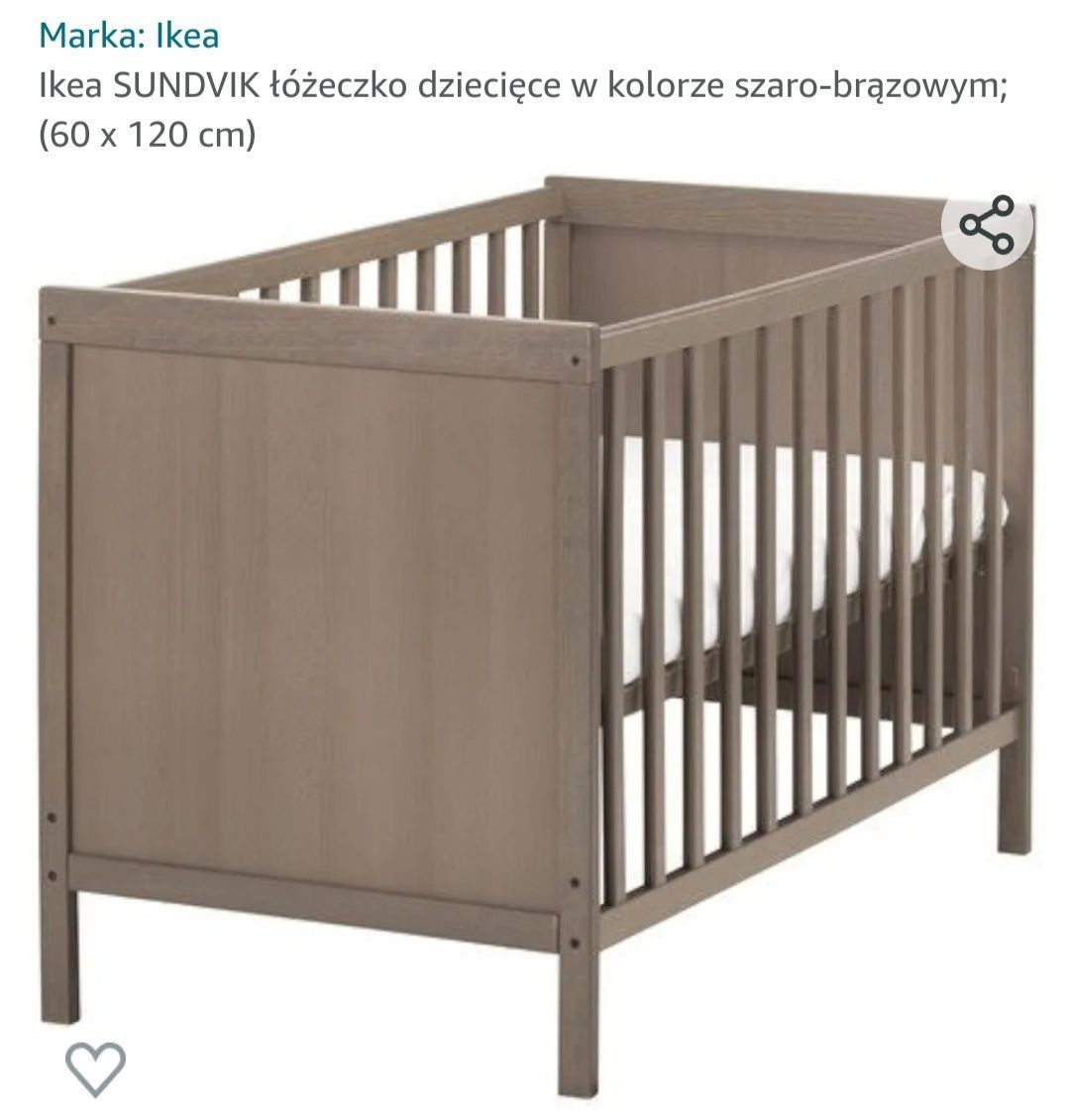Łóżeczko niemowlęce Ikea Sundvik