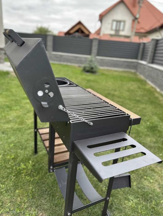 УВАГА / Мангал з металу 5 мм з решіткою для гриля ПОСИЛЕНИЙ