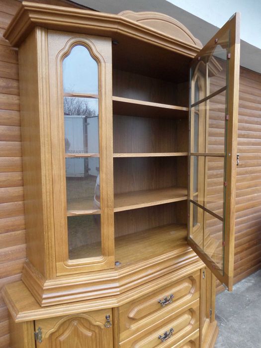 dębowa witryna stan bdb WYSYŁKA DOWÓZ