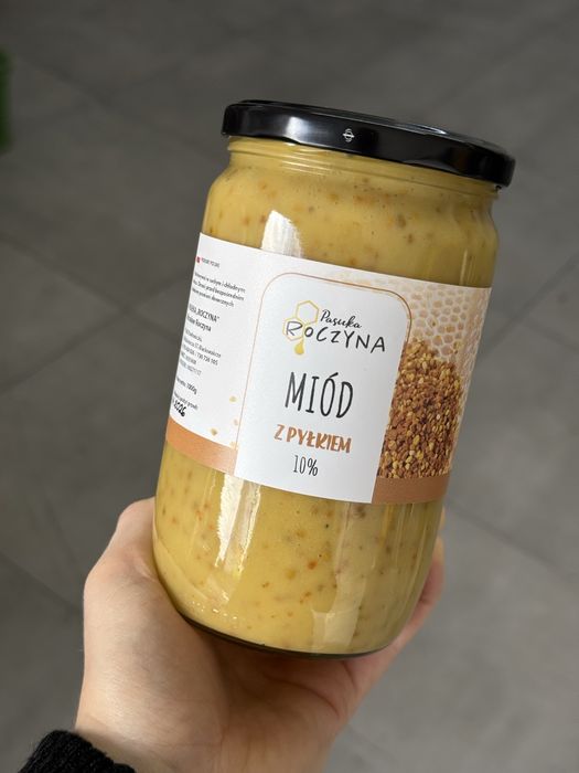 Miód kremowany z pyłkiem pszczelim