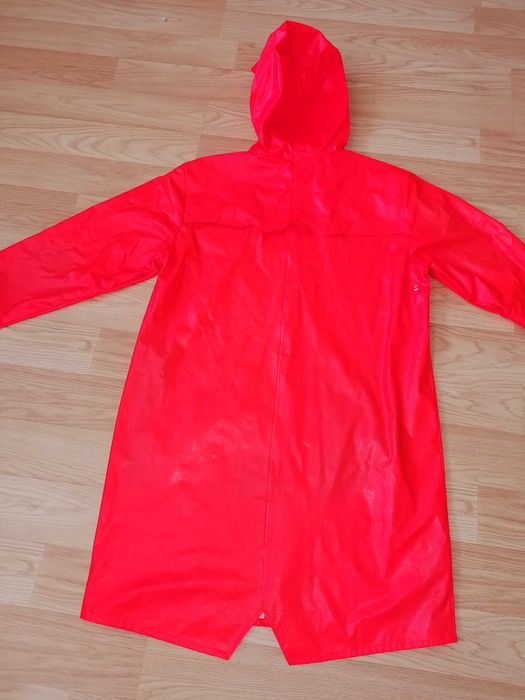 RAINS Gumowa kurtka przeciwdeszczowa rażący pomarańcz S/M