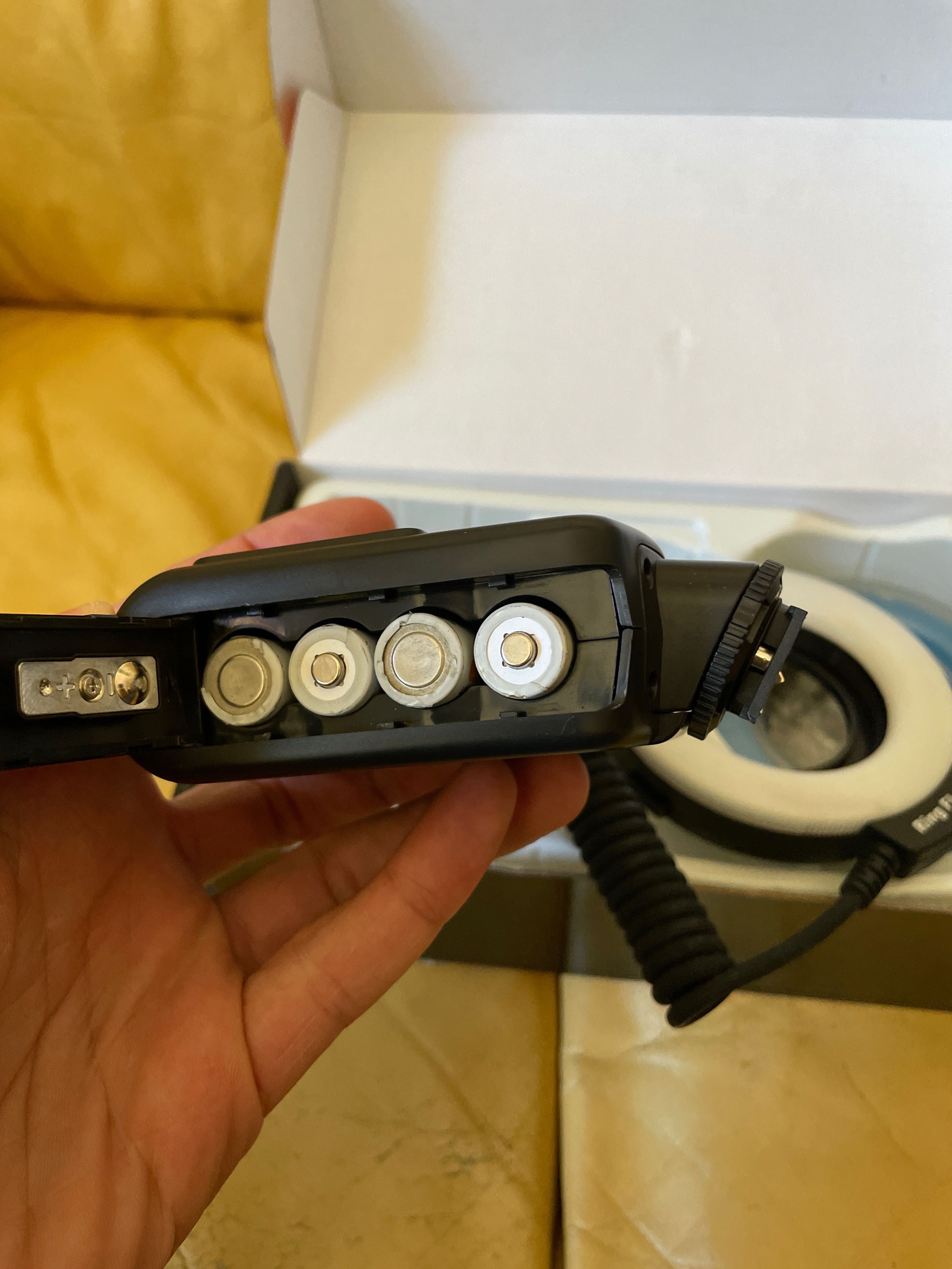 LED ring flash / Flash anel led para máquina