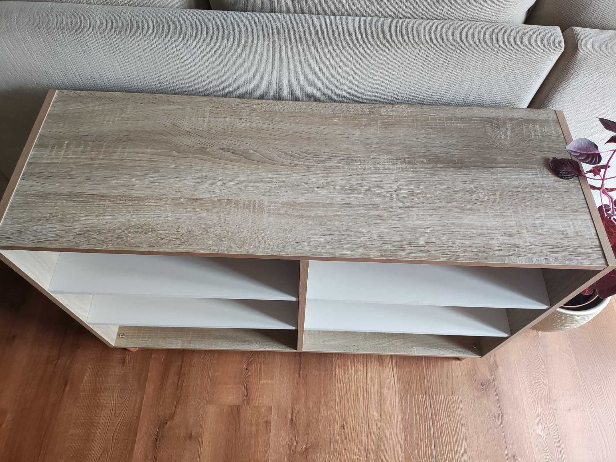 Estante branca e carvalho (103,5 x 35 x 70 cm )