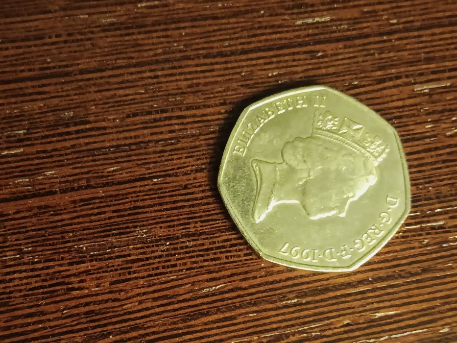 Moeda 50 pence 1997