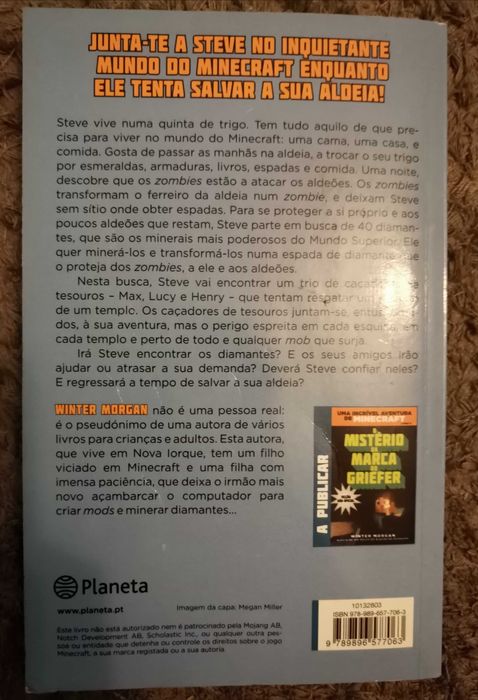 Minecraft em busca da espada de diamante - livro