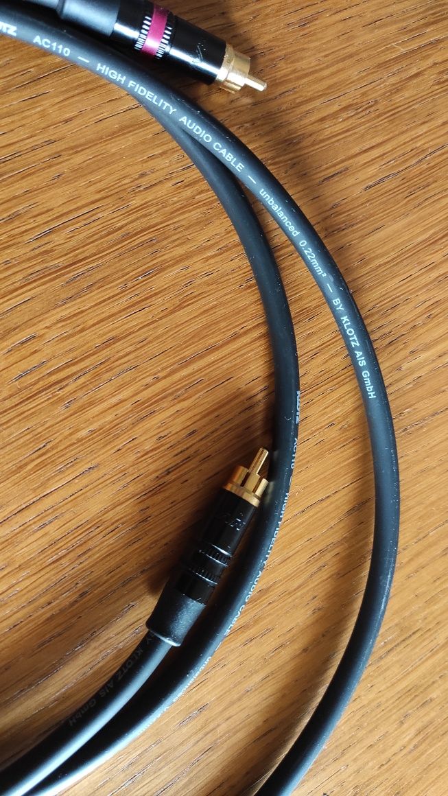 Cabos audio Rca Klotz + Neutrik