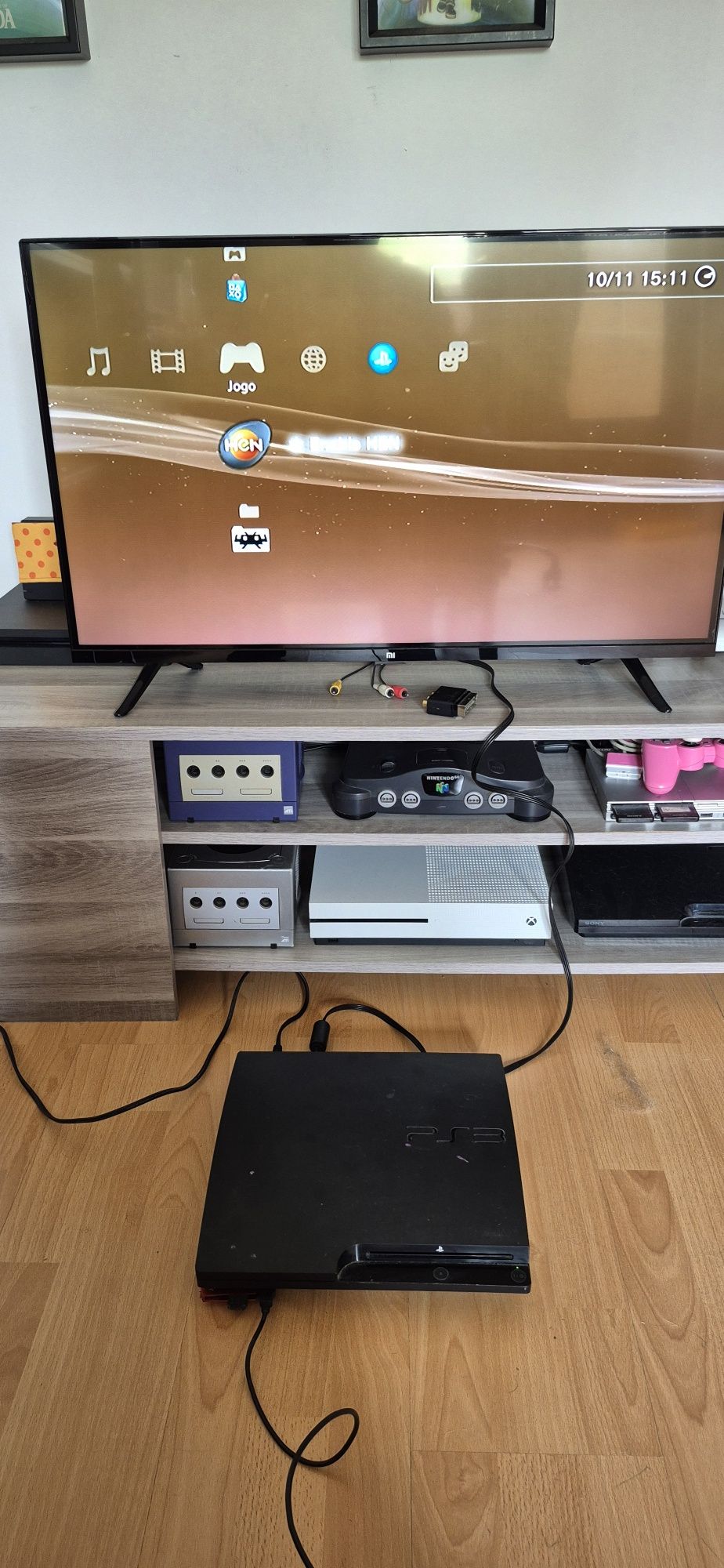 PS3 Slim Hackeada 465 GB Atençao ler Descrição